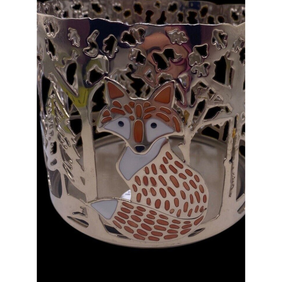 Forest Critters Bath & Body Works Metal Candle Holder Fox Owl Squirrel Rare - Picture 8 of 12